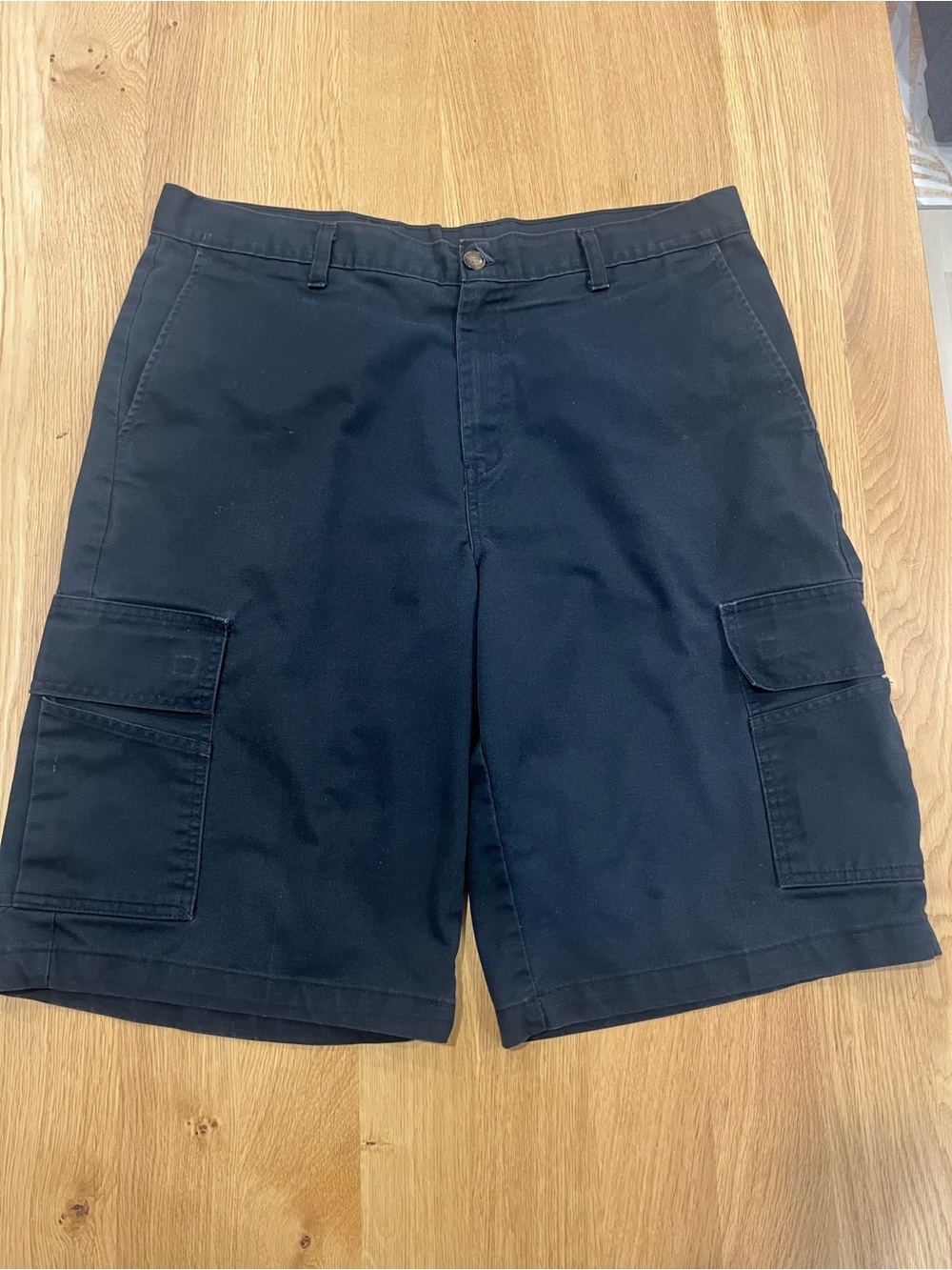Men's Black Cargo Shorts - Classic Pocket Utility